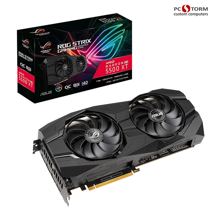 کارت گرافیک ایسوس ROG STRIX RX5500XT O8G GAMING